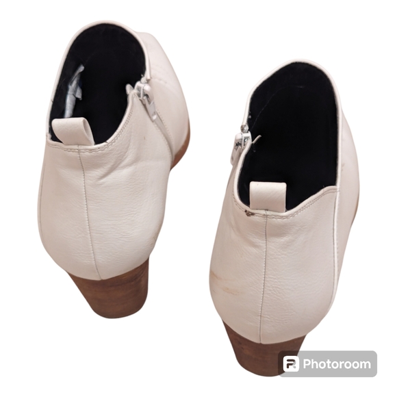 MM White Low Cut Boho Embroidered Bootie Sz 11 - Picture 5 of 7